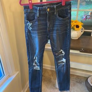 American Eagle ripped jeans